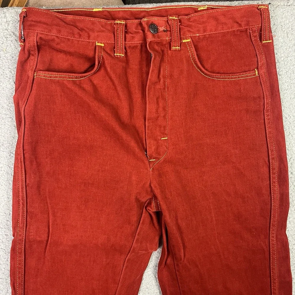 Vintage 70s Mr Leggs‎ Sportswear Jacket Red Coat & Matching Pants Western Style